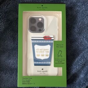 kate spade White Coffee Cup Design Phone Case